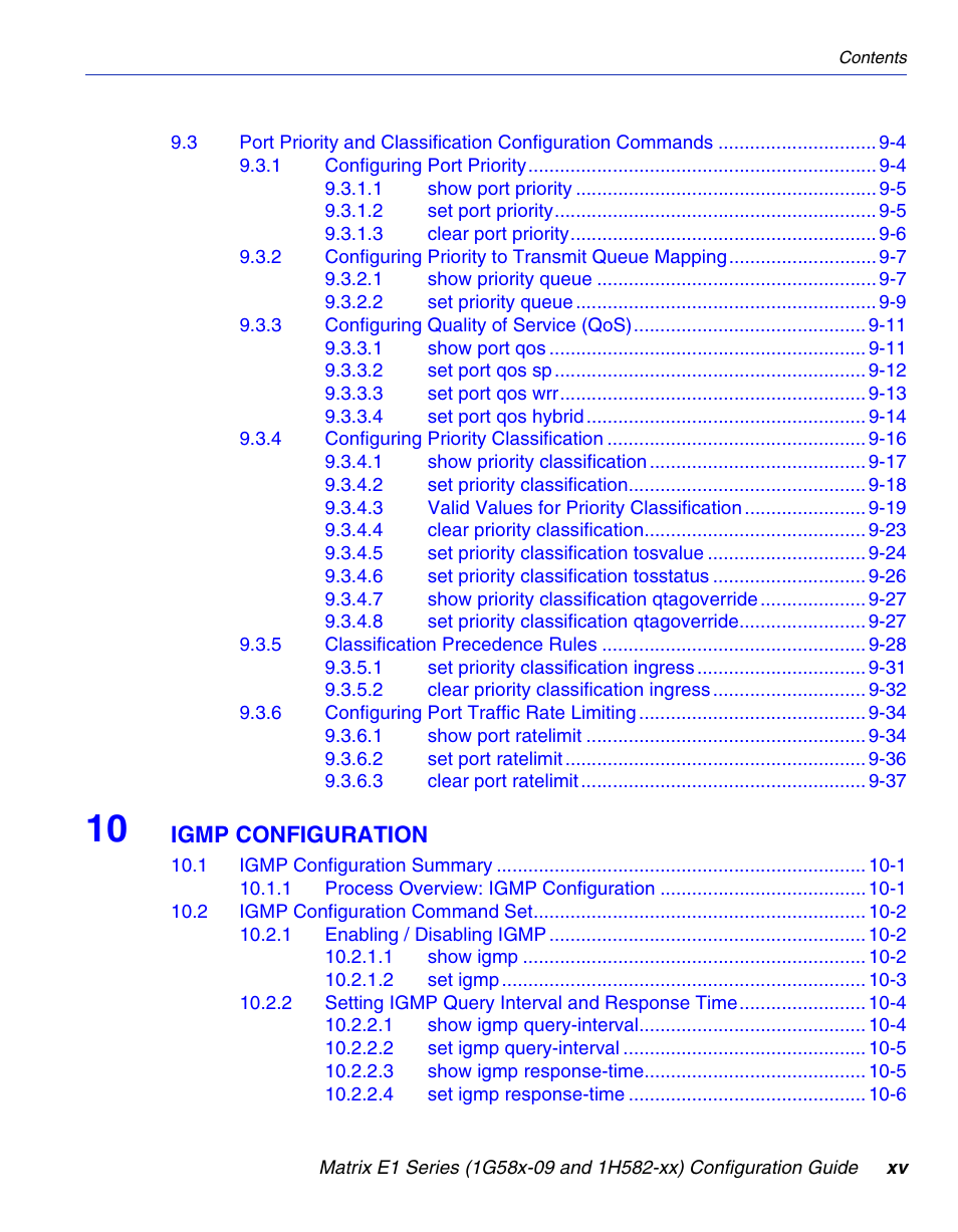 Igmp configuration | Enterasys Networks 1G58x-09 User Manual | Page 17 / 808