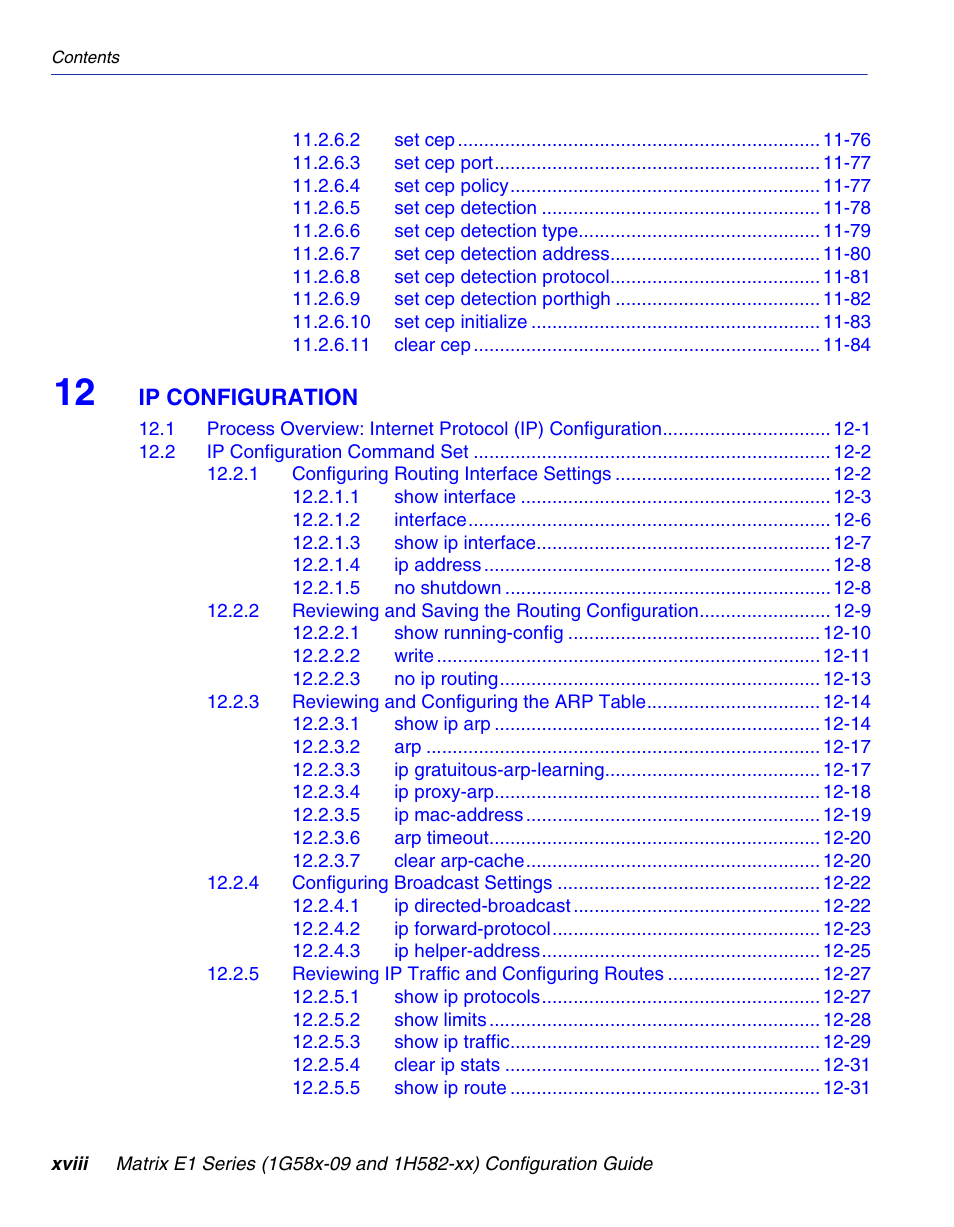 Ip configuration | Enterasys Networks 1G58x-09 User Manual | Page 20 / 808