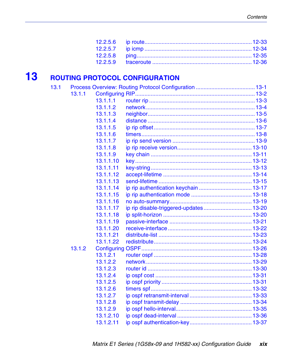 Routing protocol configuration | Enterasys Networks 1G58x-09 User Manual | Page 21 / 808