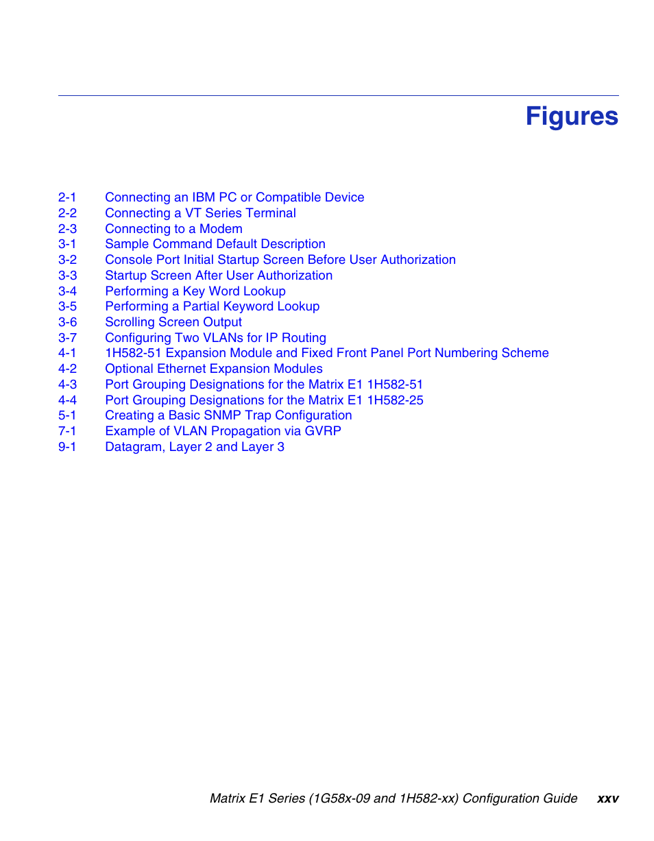 Figures | Enterasys Networks 1G58x-09 User Manual | Page 27 / 808