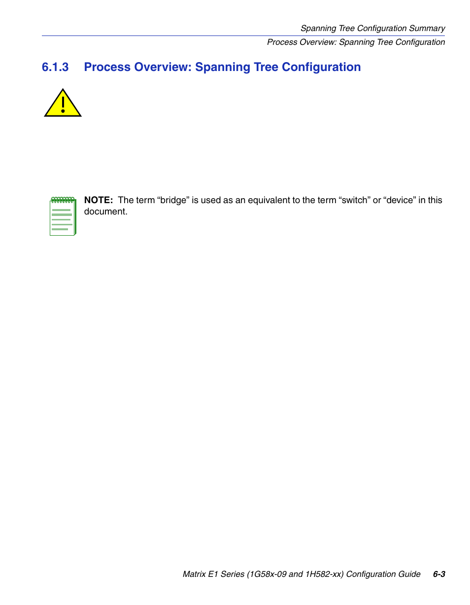 3 process overview: spanning tree configuration, Process overview: spanning tree configuration -3 | Enterasys Networks 1G58x-09 User Manual | Page 289 / 808