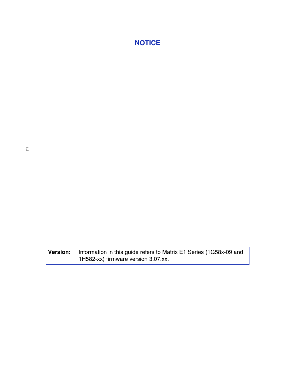 Notice | Enterasys Networks 1G58x-09 User Manual | Page 3 / 808
