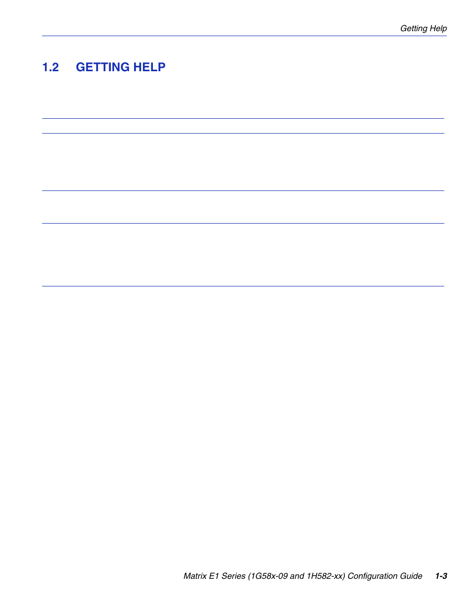 2 getting help, Getting help -3 | Enterasys Networks 1G58x-09 User Manual | Page 39 / 808
