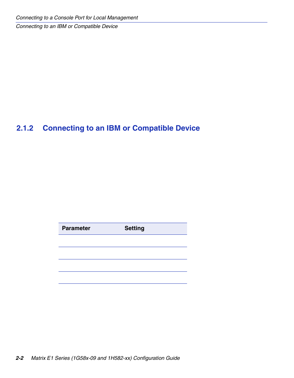 2 connecting to an ibm or compatible device, Connecting to an ibm or compatible device -2, Section 2.1.2 | Enterasys Networks 1G58x-09 User Manual | Page 42 / 808