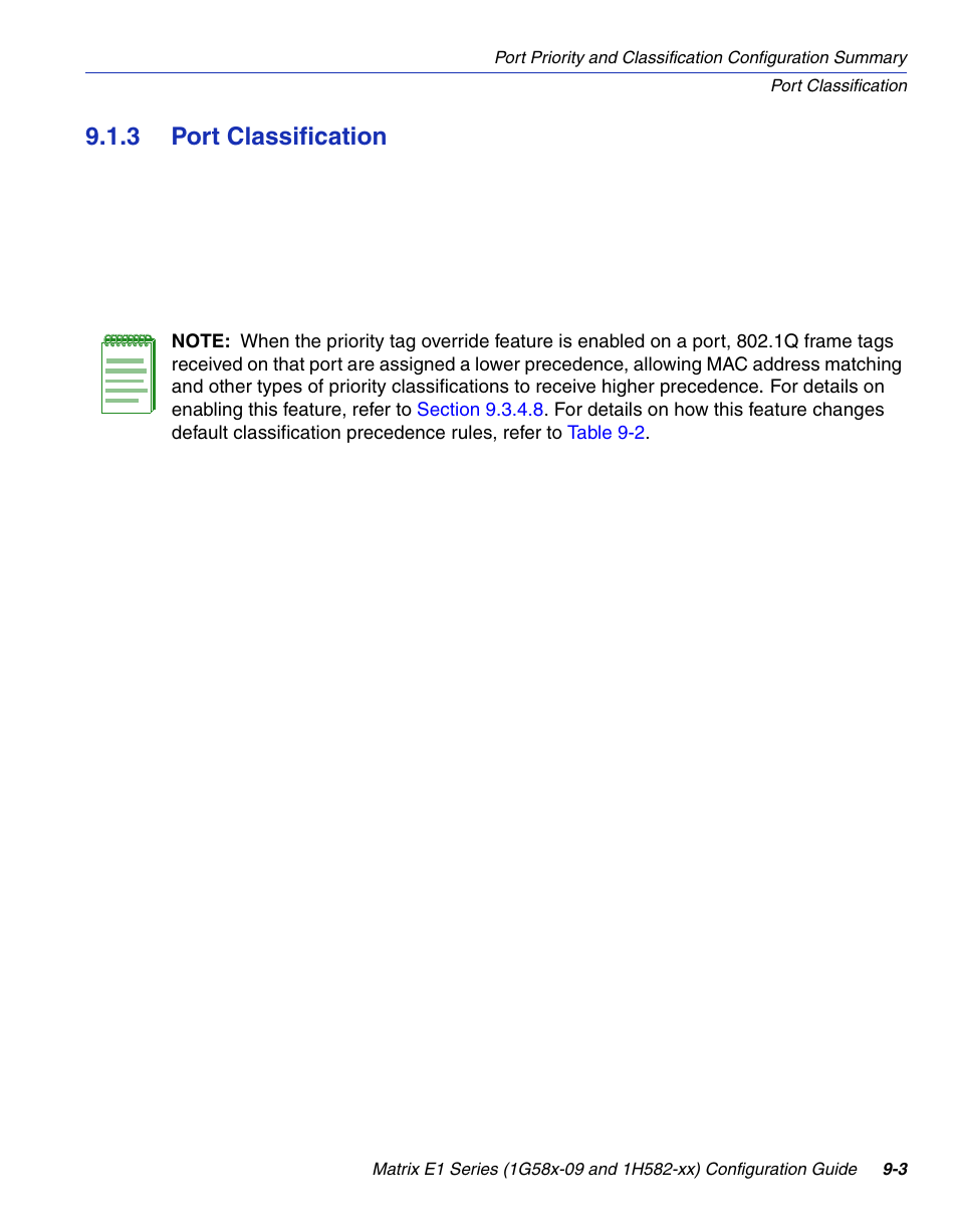 3 port classification, Port classification -3 | Enterasys Networks 1G58x-09 User Manual | Page 421 / 808