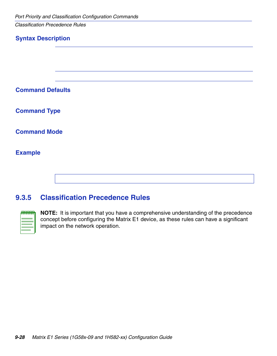 5 classification precedence rules, Classification precedence rules -28 | Enterasys Networks 1G58x-09 User Manual | Page 446 / 808