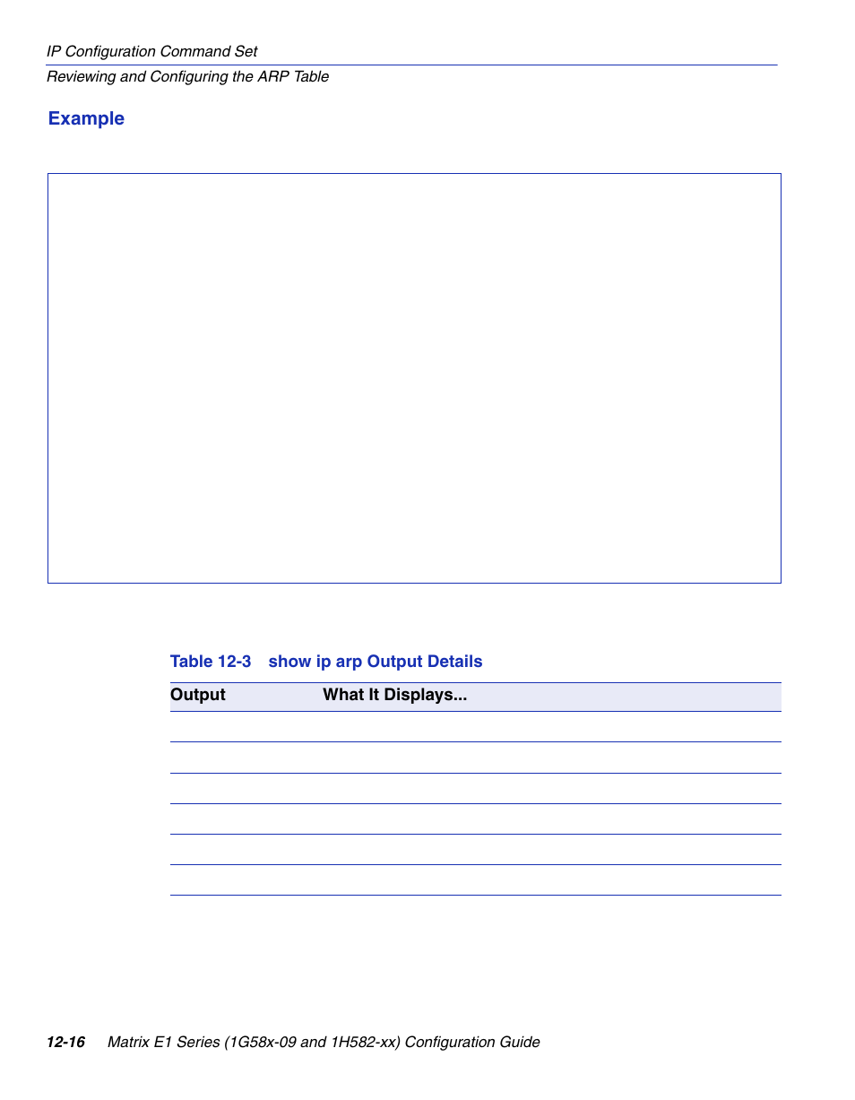 Show ip arp output details | Enterasys Networks 1G58x-09 User Manual | Page 572 / 808