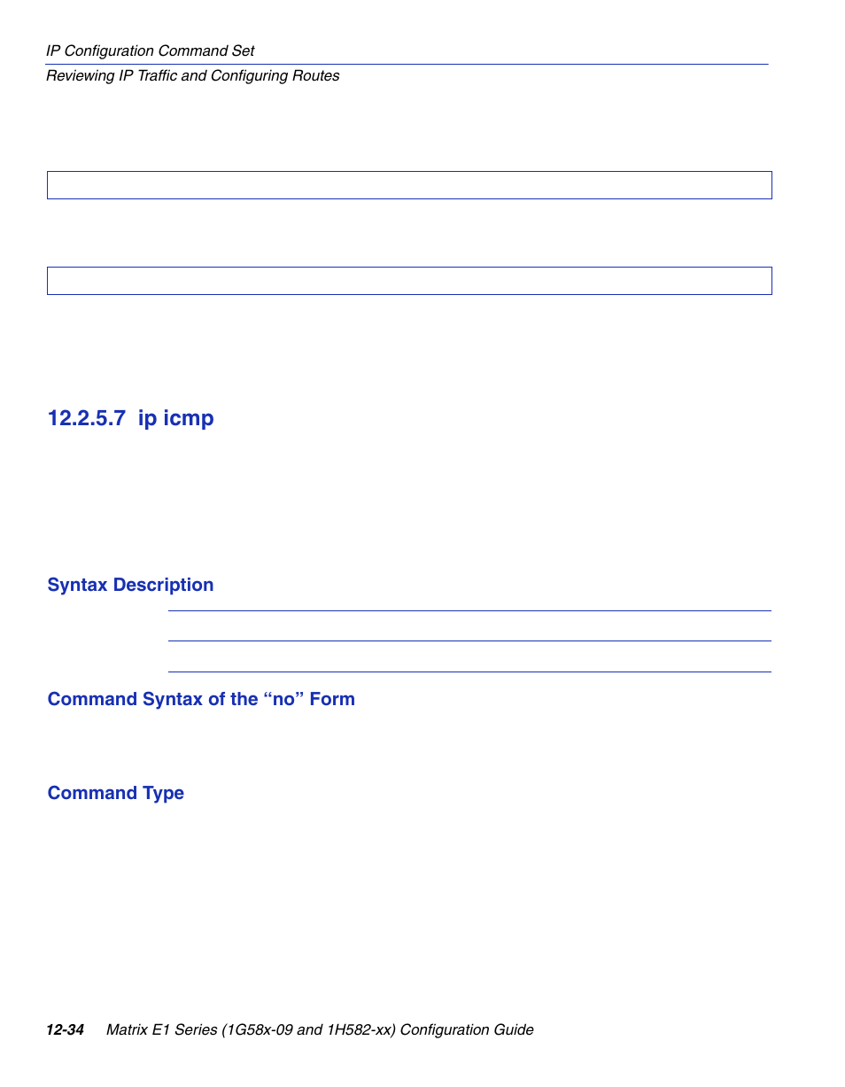 7 ip icmp, Ip icmp -34, Section 12.2.5.7 | Enterasys Networks 1G58x-09 User Manual | Page 590 / 808