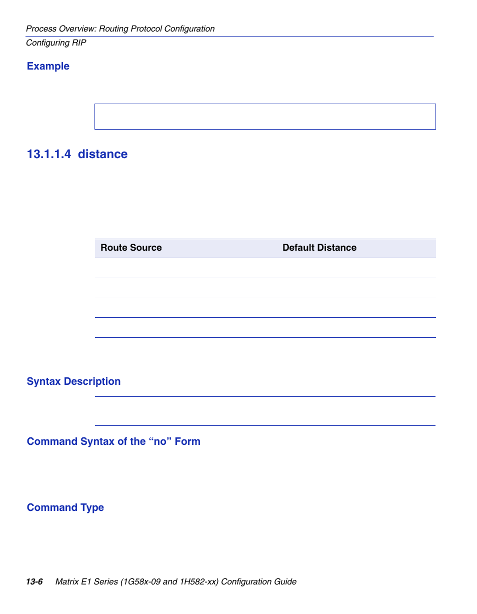 4 distance, Distance -6, Section 13.1.1.4 | Enterasys Networks 1G58x-09 User Manual | Page 600 / 808