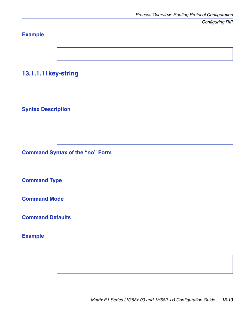 11 key-string, Key-string -13, Section 13.1.1.11 | 11key-string | Enterasys Networks 1G58x-09 User Manual | Page 607 / 808