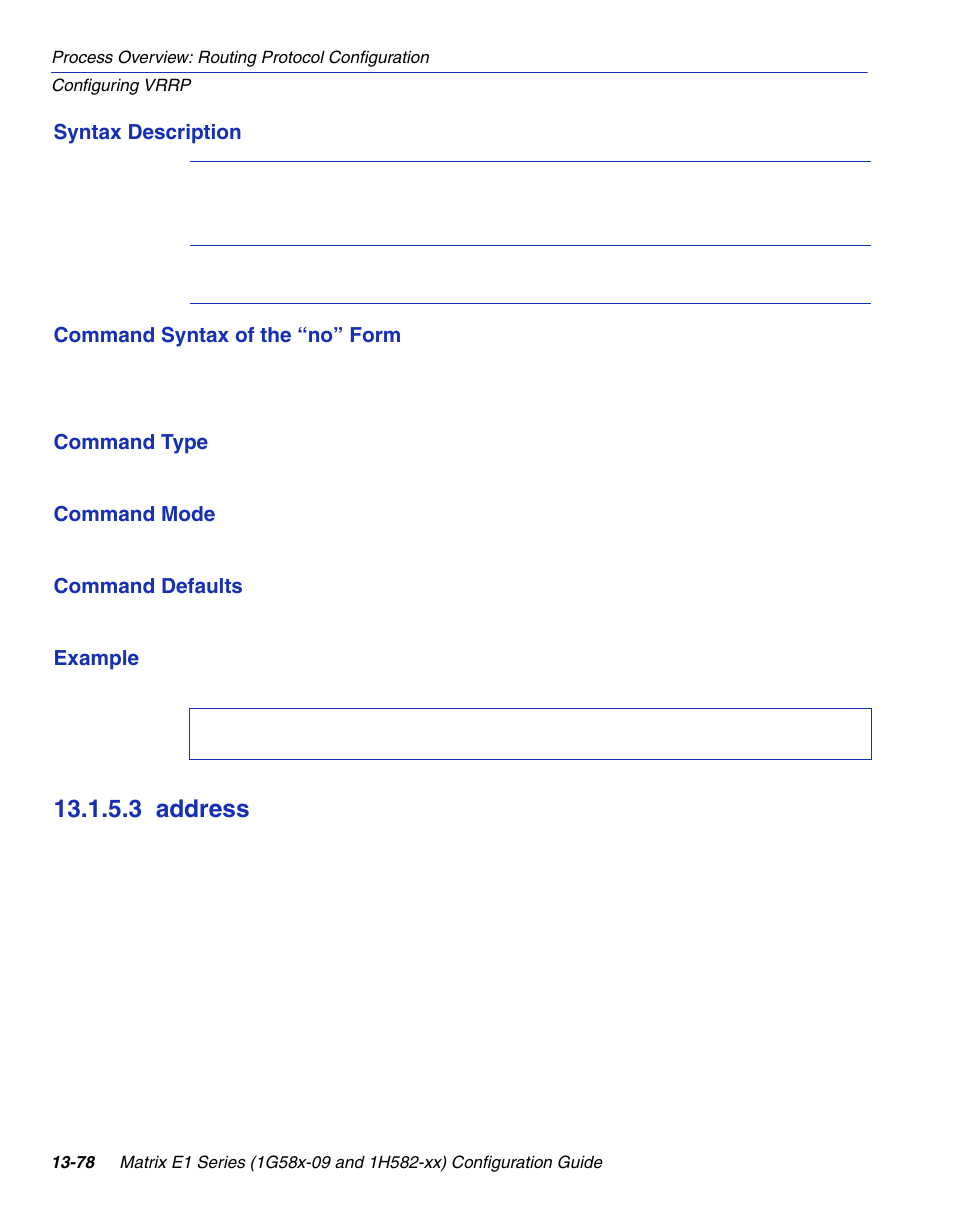 3 address, Address -78, Section 13.1.5.3 | Enterasys Networks 1G58x-09 User Manual | Page 672 / 808