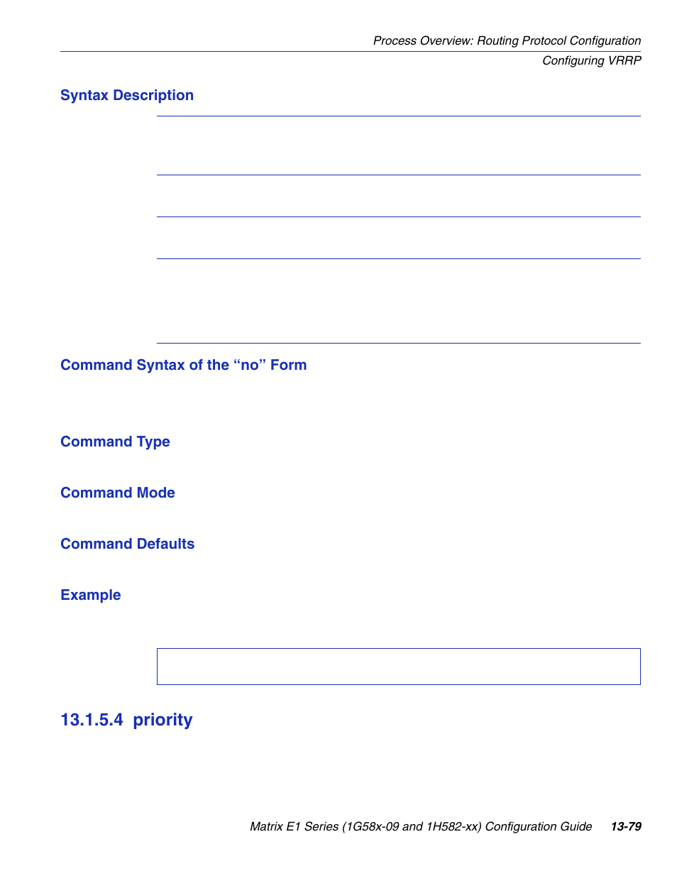 4 priority, Priority -79, Section 13.1.5.4 | Enterasys Networks 1G58x-09 User Manual | Page 673 / 808