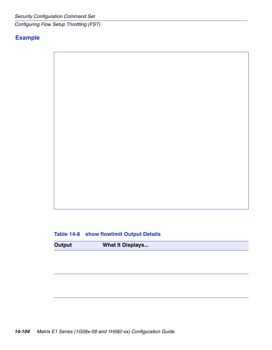 Show flowlimit output details | Enterasys Networks 1G58x-09 User Manual | Page 786 / 808