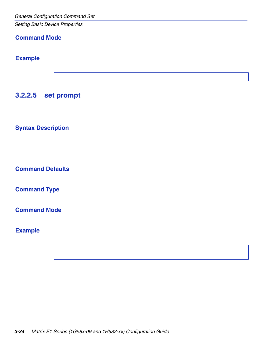 5 set prompt, Set prompt -34, Ompt | Section 3.2.2.5 | Enterasys Networks 1G58x-09 User Manual | Page 82 / 808