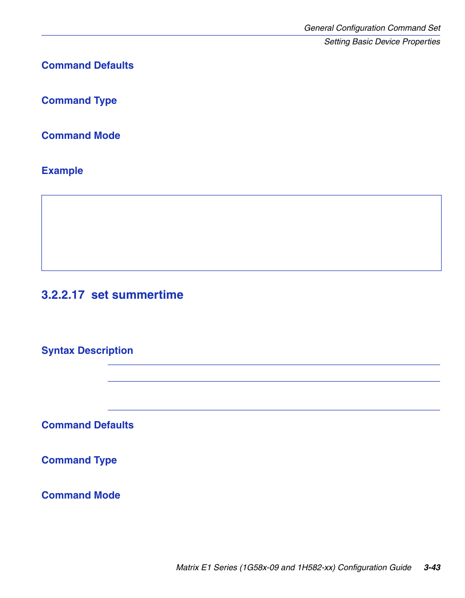 17 set summertime, Set summertime -43 | Enterasys Networks 1G58x-09 User Manual | Page 91 / 808