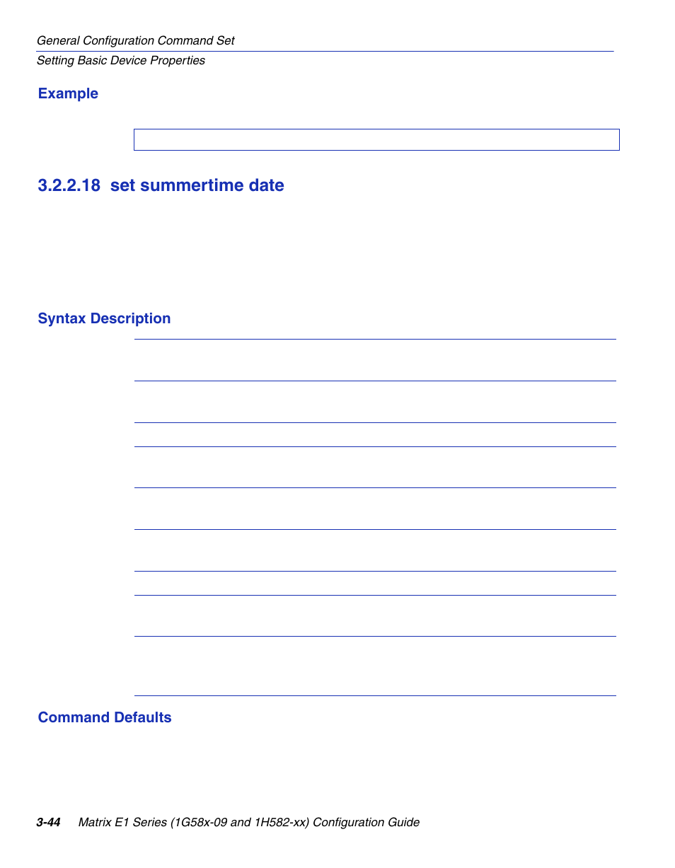 18 set summertime date, Set summertime date -44 | Enterasys Networks 1G58x-09 User Manual | Page 92 / 808