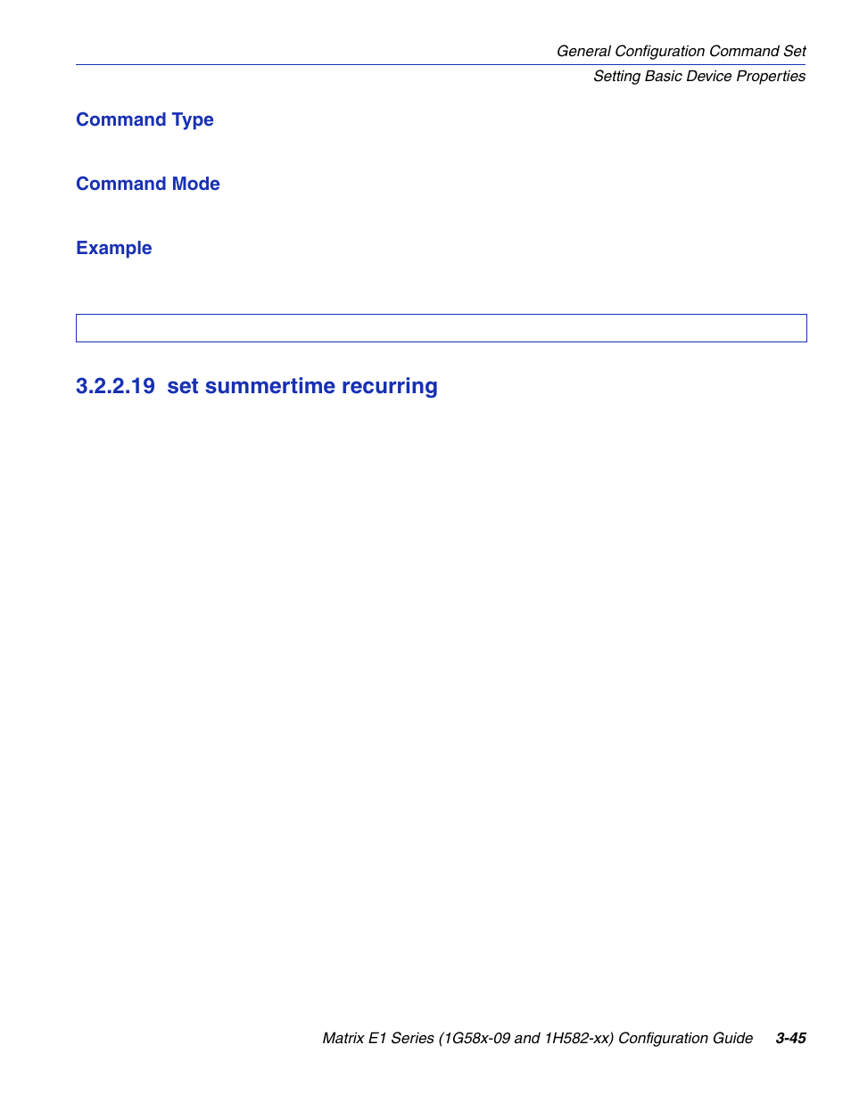 19 set summertime recurring, Set summertime recurring -45 | Enterasys Networks 1G58x-09 User Manual | Page 93 / 808