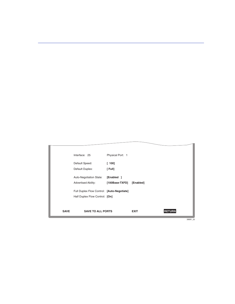 3 ethernet port configuration screen, Ethernet port configuration screen -7, Ethernet port configuration screen | Ethernet port configuration, Section 5.3, 3 ethernet port configuration screen when to use, How to access, Screen example | Enterasys Networks 2200 User Manual | Page 101 / 330