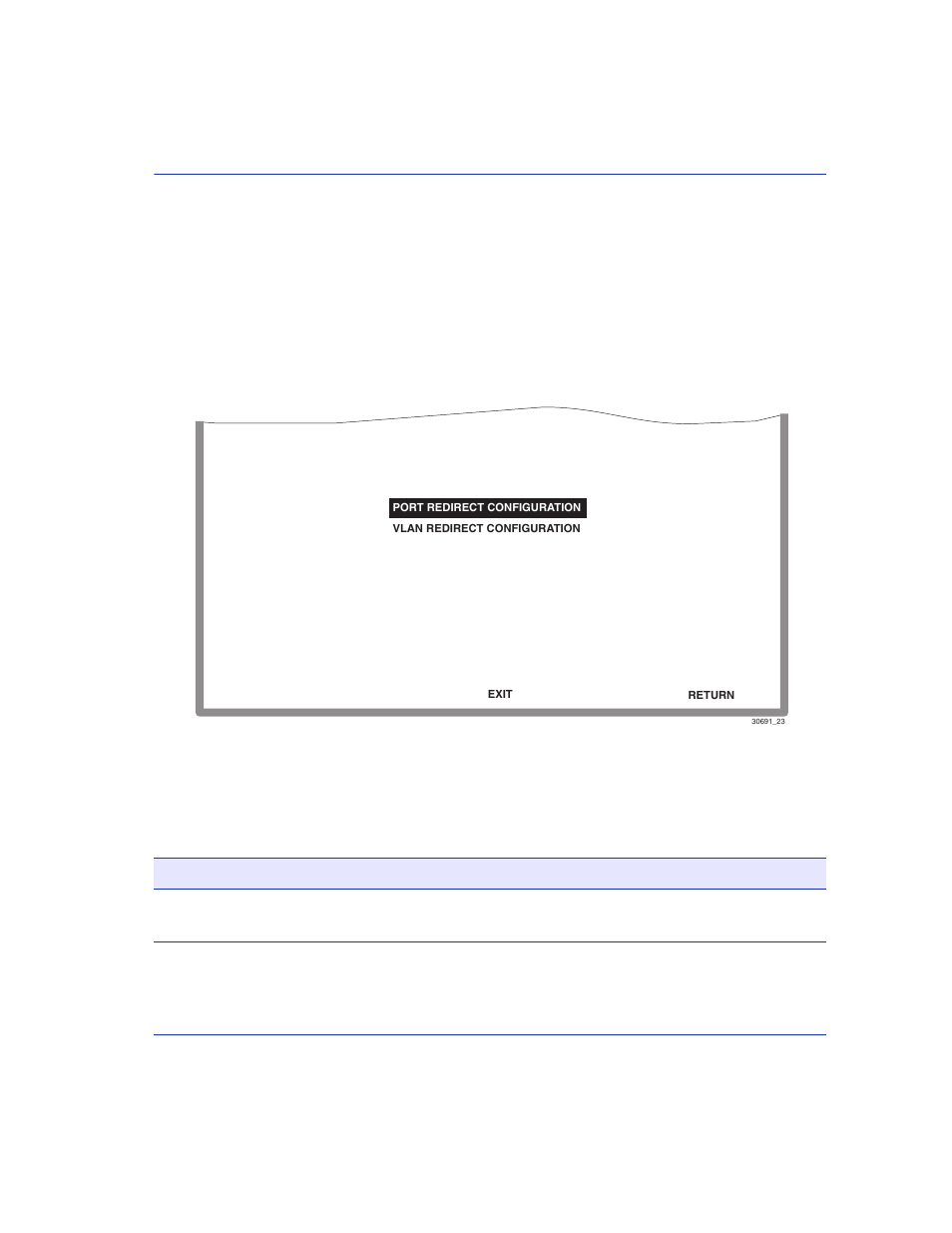 Redirect configuration menu screen, How to access, Screen example | Menu descriptions | Enterasys Networks 2200 User Manual | Page 107 / 330