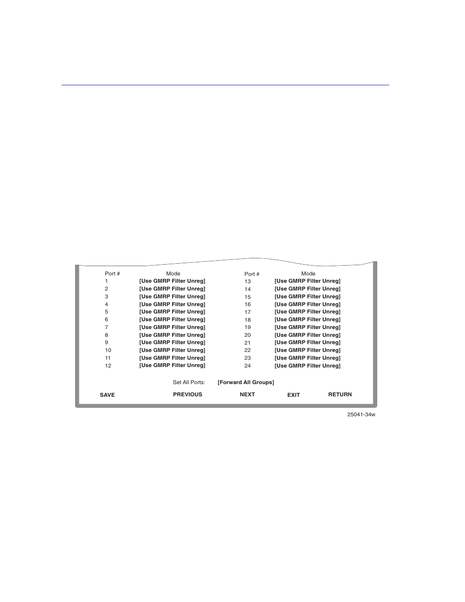 3 gmrp configuration screen, Gmrp configuration screen -8, Gmrp configuration | Section 8.3, 3 gmrp configuration screen when to use, How to access, Screen example | Enterasys Networks 2200 User Manual | Page 214 / 330