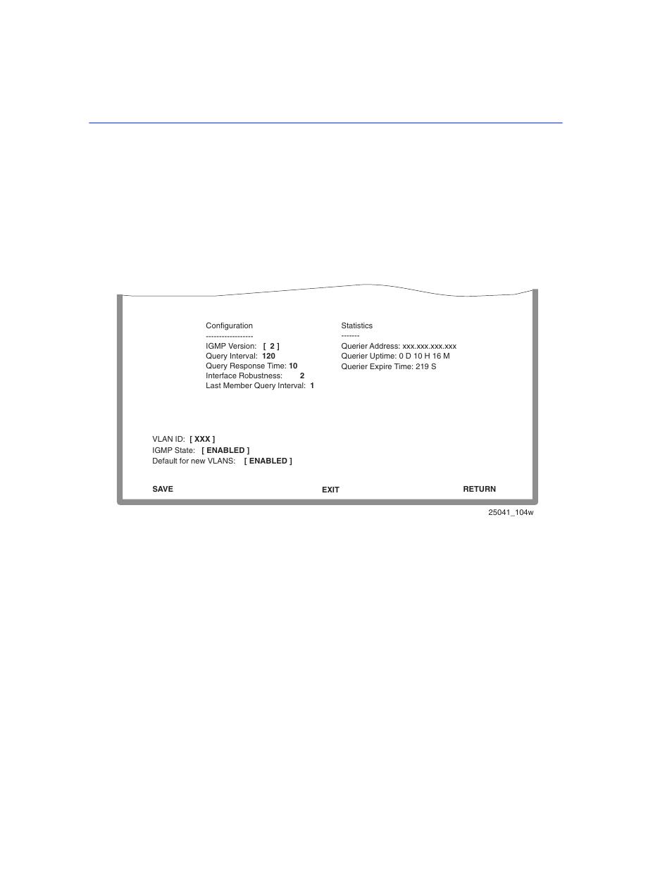 Igmp/vlan configuration screen -4, Figure 9-2, How to access | Screen example, Field descriptions | Enterasys Networks 2200 User Manual | Page 220 / 330