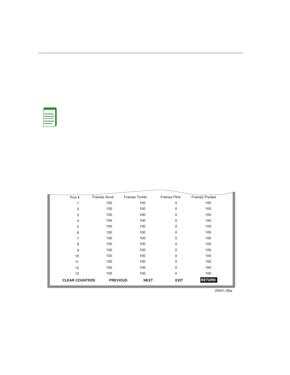 2 switch statistics screen, Switch statistics screen -4, Switch statistics screen | Switch statistics, Section 10.2, 2 switch statistics screen when to use, How to access, Screen example | Enterasys Networks 2200 User Manual | Page 228 / 330