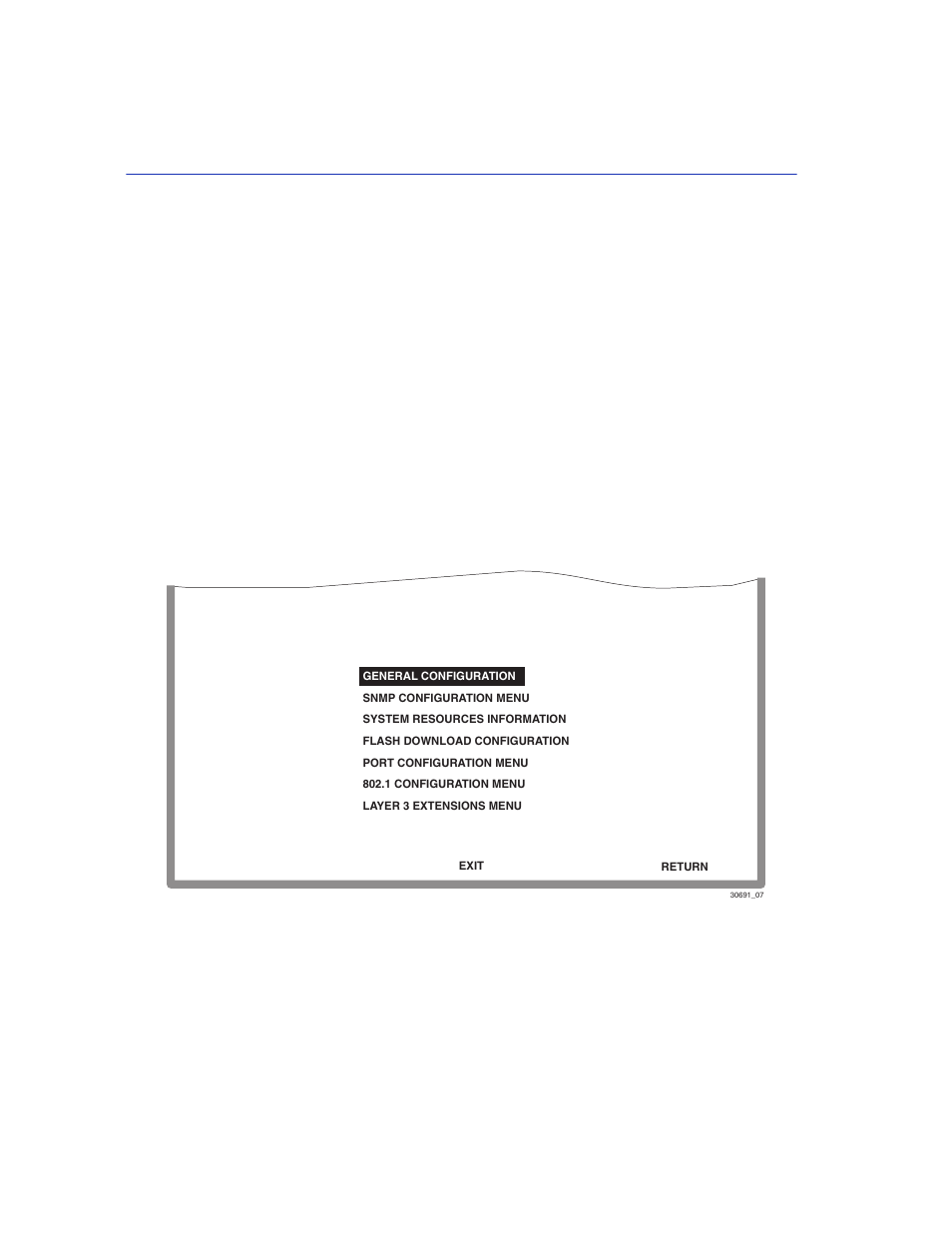 1 device configuration menu screen, Device configuration menu screen -2, Device configuration menu screen | Device configuration menu, 1 device configuration menu screen when to use, How to access, Screen example | Enterasys Networks 2200 User Manual | Page 58 / 330