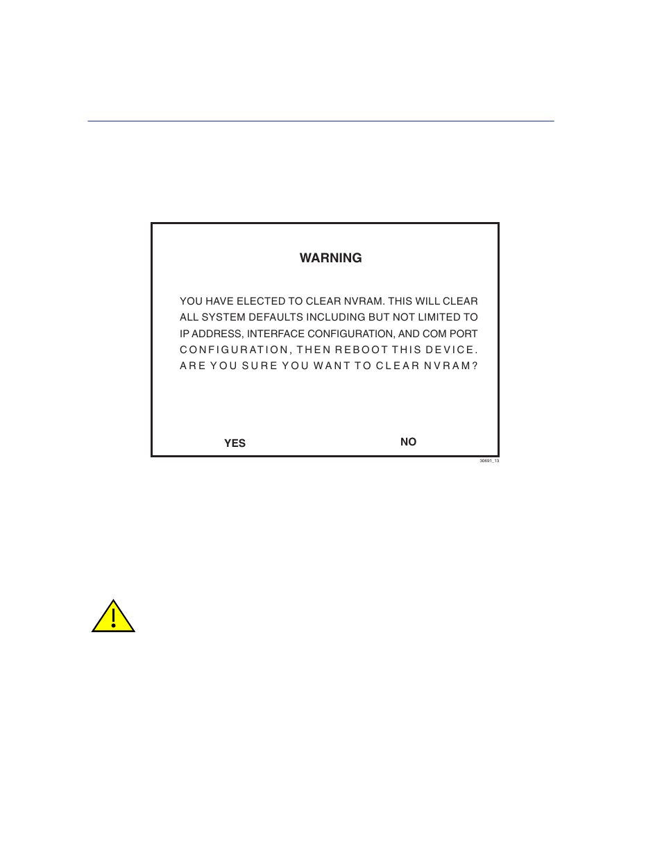 12 enabling/disabling ip fragmentation, Enabling/disabling ip fragmentation -18, Clear nvram warning -18 | Section 4.2.12 | Enterasys Networks 2200 User Manual | Page 74 / 330