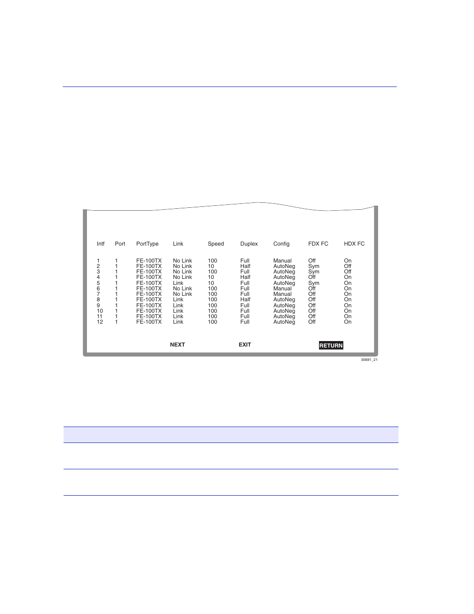 Ethernet interface configuration screen, How to access, Screen example | Field descriptions | Enterasys Networks 2200 User Manual | Page 98 / 330