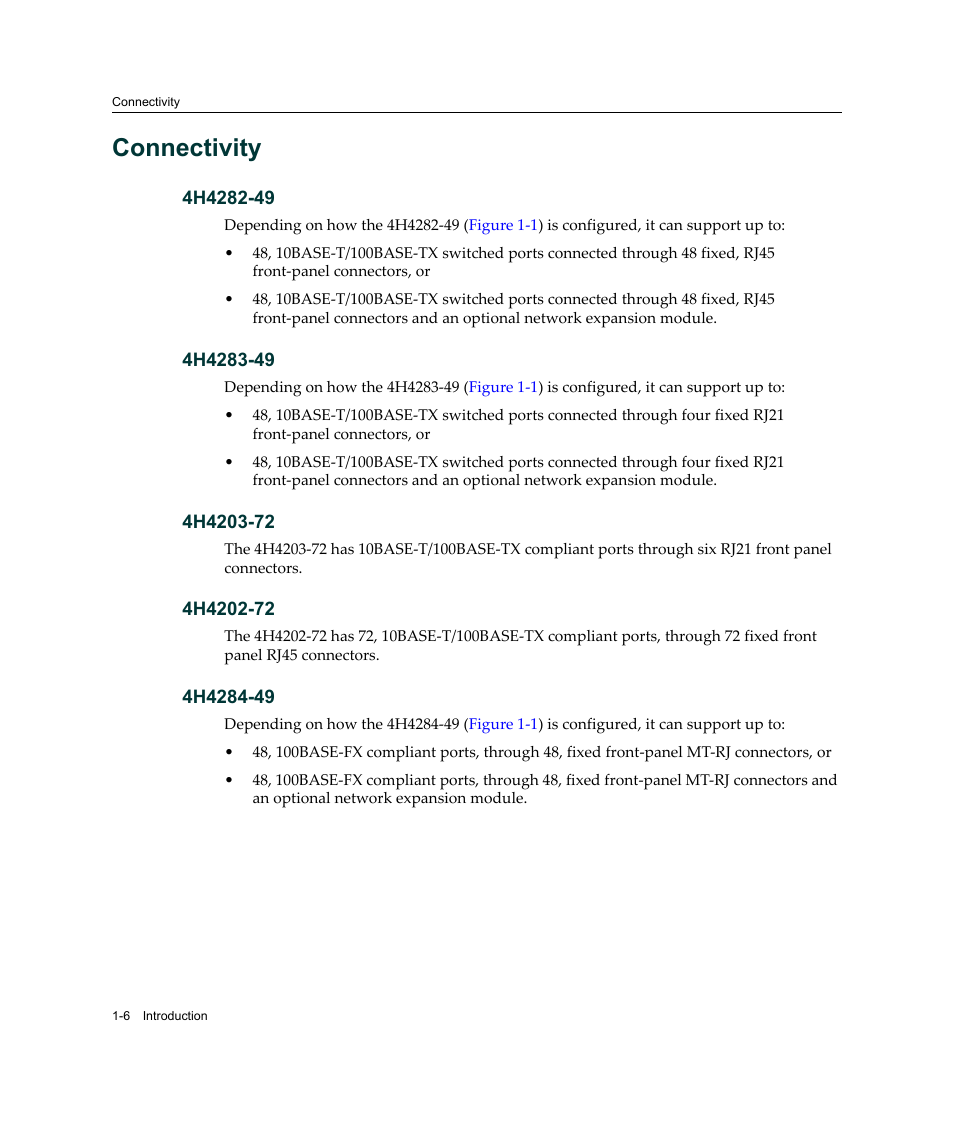 Connectivity, Connectivity -6 | Enterasys Networks Enterasys Gold Distributed Forwarding Engine 4H4284-49 User Manual | Page 26 / 90