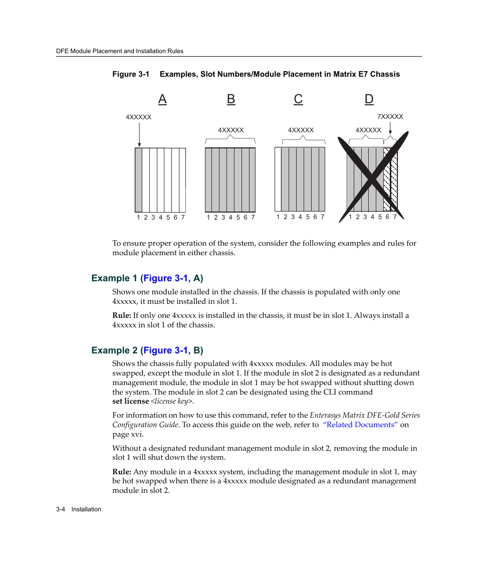 Figure 3‐1, Ad c b | Enterasys Networks Enterasys Gold Distributed Forwarding Engine 4H4284-49 User Manual | Page 34 / 90