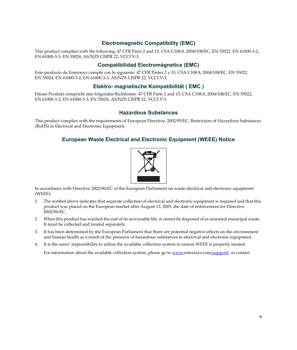 Enterasys Networks Enterasys Gold Distributed Forwarding Engine 4H4284-49 User Manual | Page 5 / 90