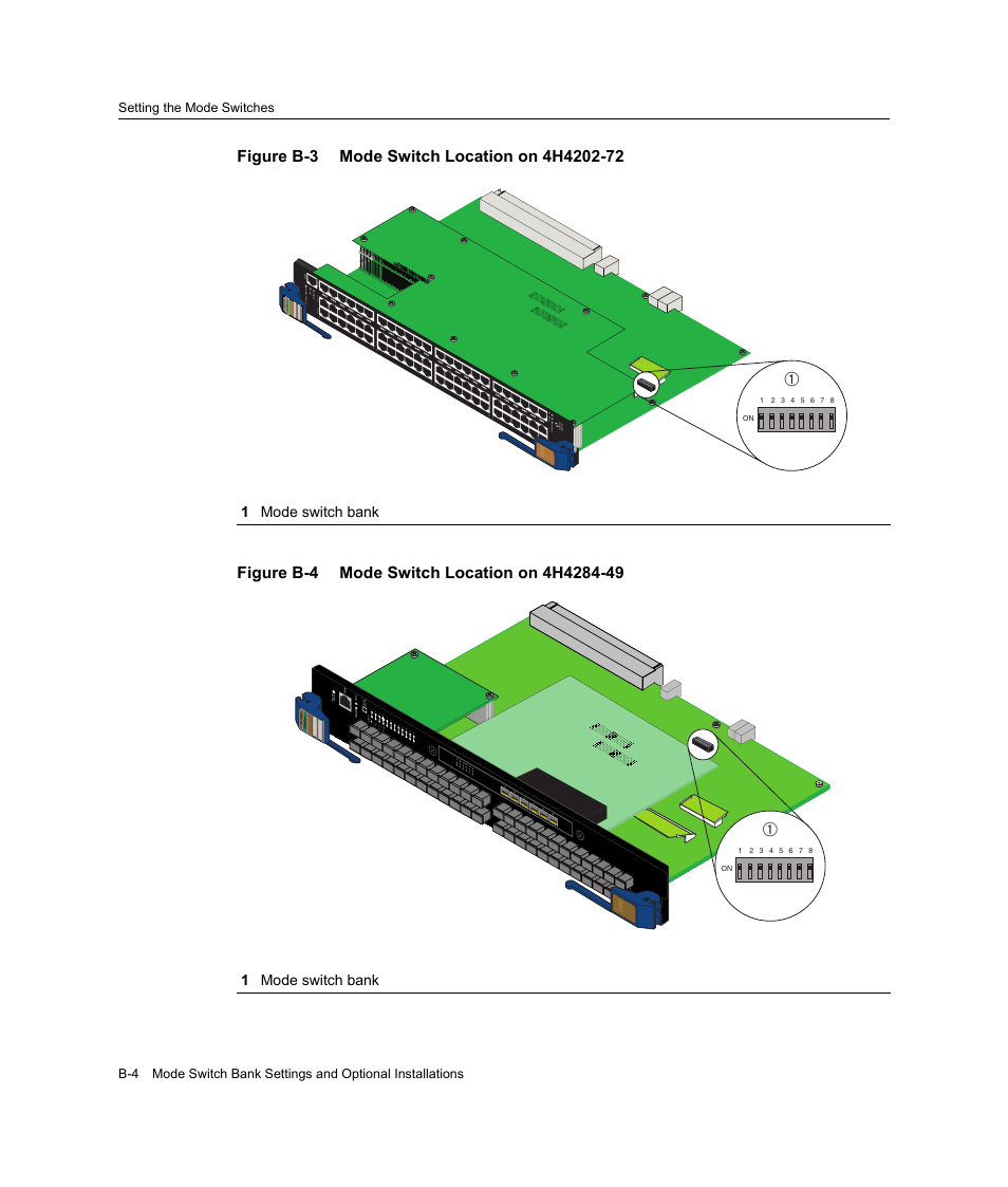 1 mode switch bank, Group select | Enterasys Networks Enterasys Gold Distributed Forwarding Engine 4H4284-49 User Manual | Page 78 / 90