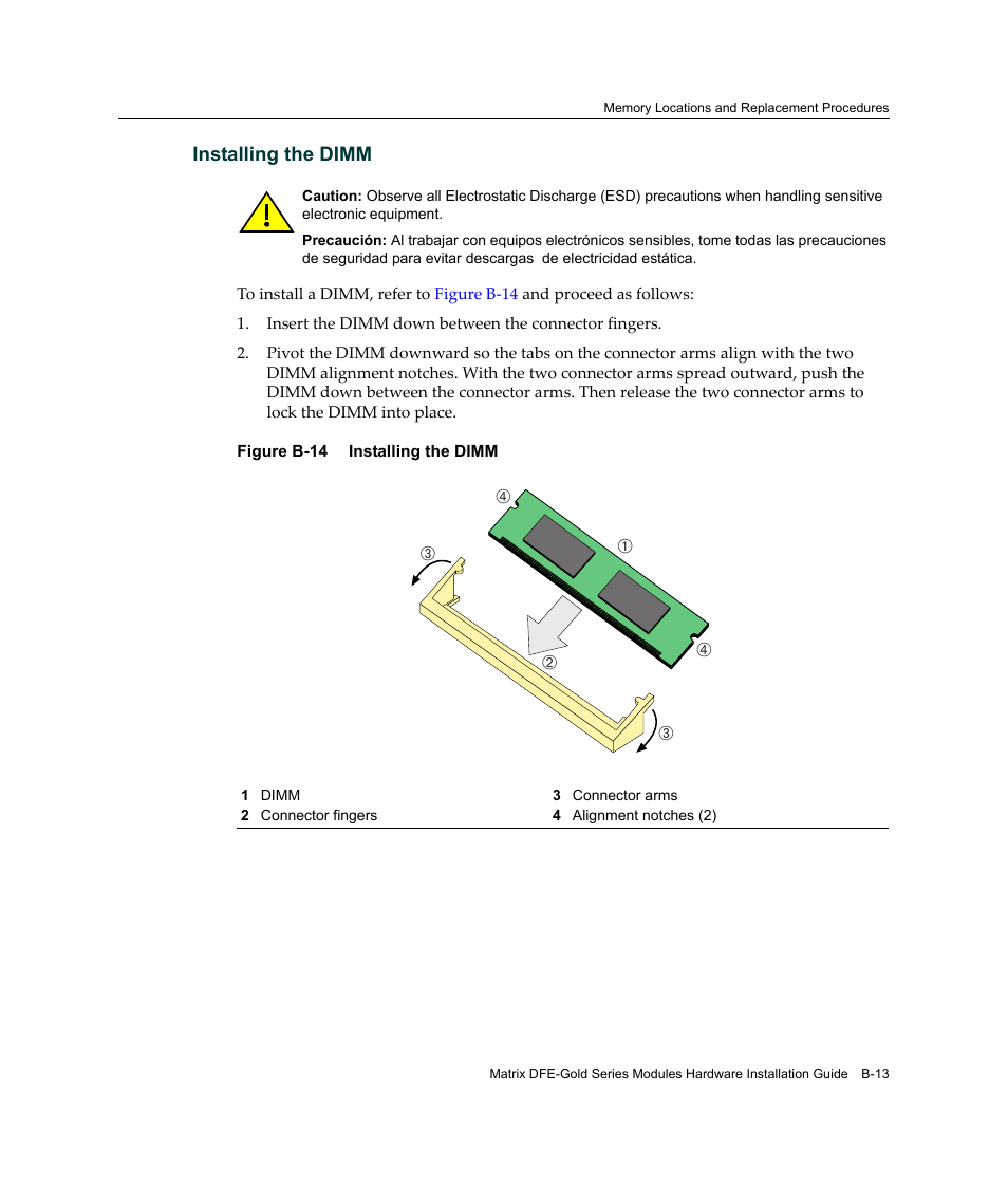 B-14 | Enterasys Networks Enterasys Gold Distributed Forwarding Engine 4H4284-49 User Manual | Page 87 / 90