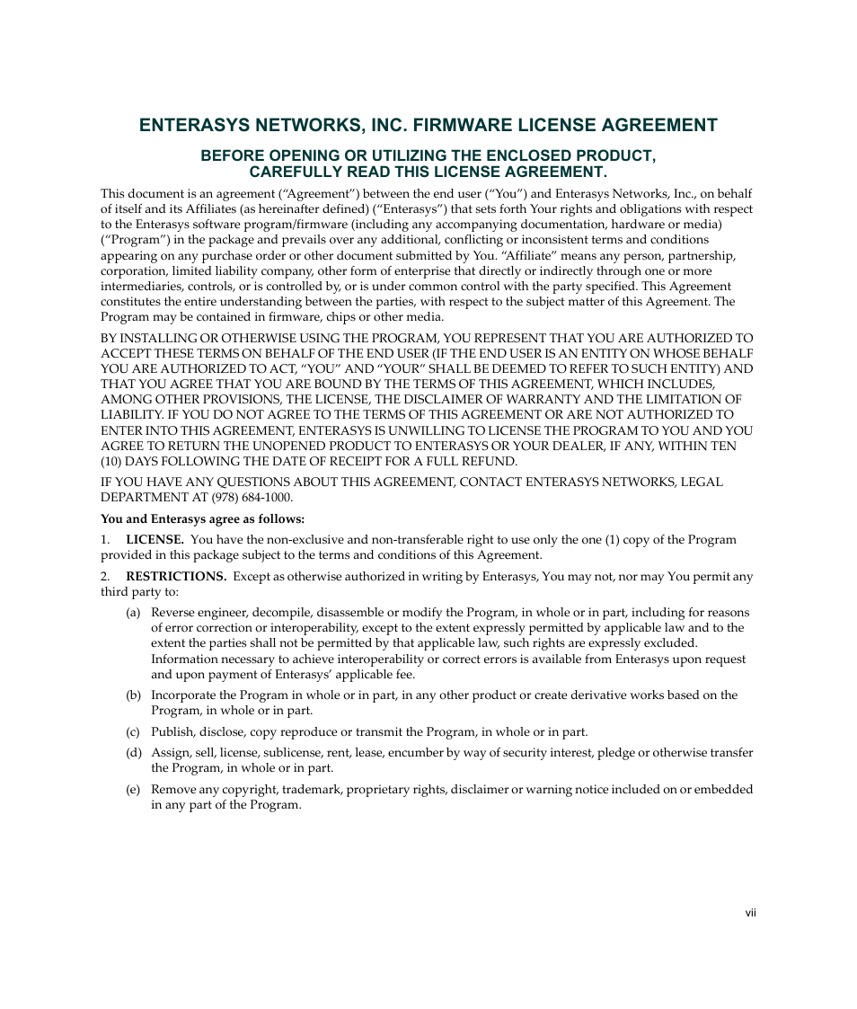 Enterasys Networks Enterasys Gold Distributed Forwarding Engine 4H4284-49 User Manual | Page 9 / 90