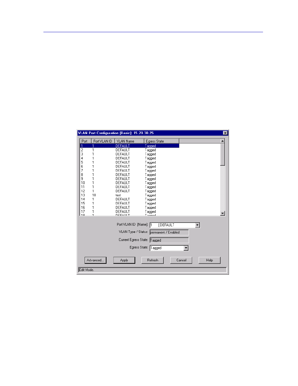 Configuring basic vlan port parameters, Configuring basic vlan port parameters -87 | Enterasys Networks 6000 User Manual | Page 106 / 231