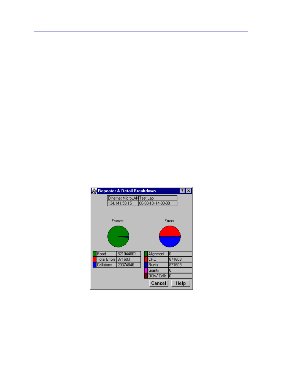 Configuring the performance graphs, The detail button | Enterasys Networks 6000 User Manual | Page 175 / 231