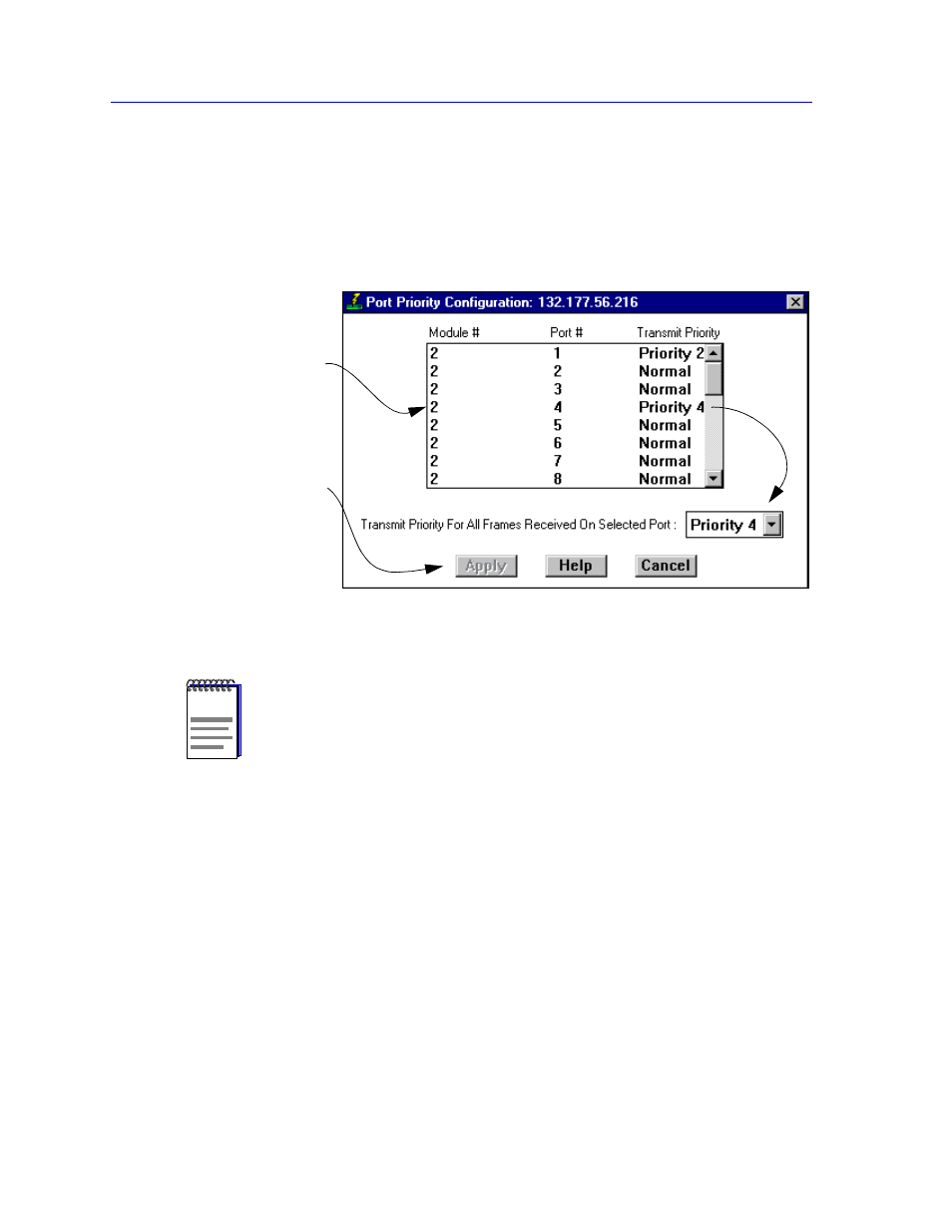 Configuring priority queuing based on receive port | Enterasys Networks 6000 User Manual | Page 77 / 231