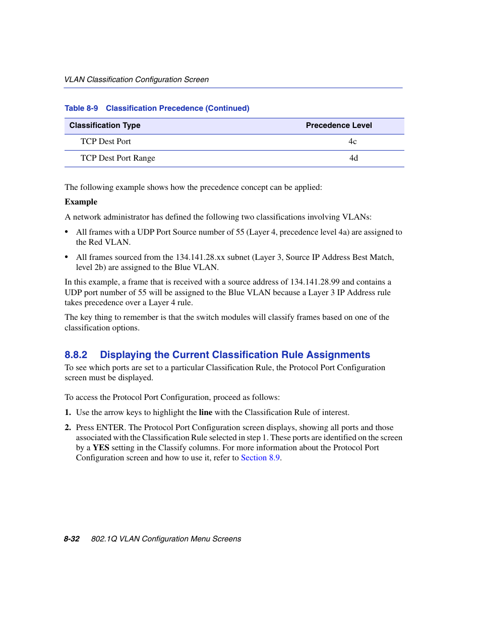 Section 8.8.2 | Enterasys Networks 6H2xx User Manual | Page 258 / 430