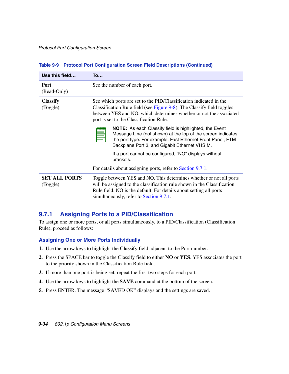 1 assigning ports to a pid/classification, Assigning ports to a pid/classification -34 | Enterasys Networks 6H2xx User Manual | Page 298 / 430