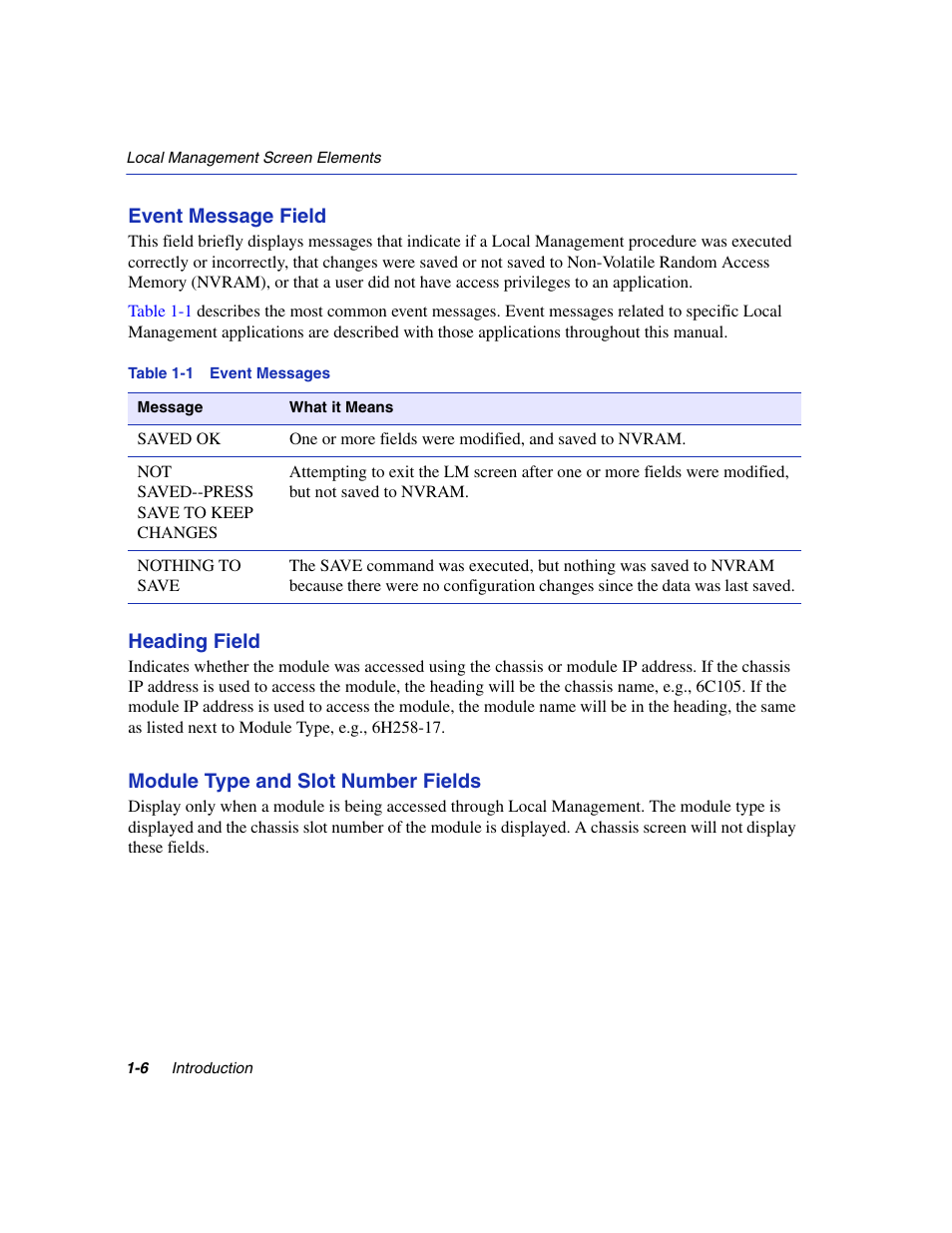 Event messages | Enterasys Networks 6H2xx User Manual | Page 32 / 430