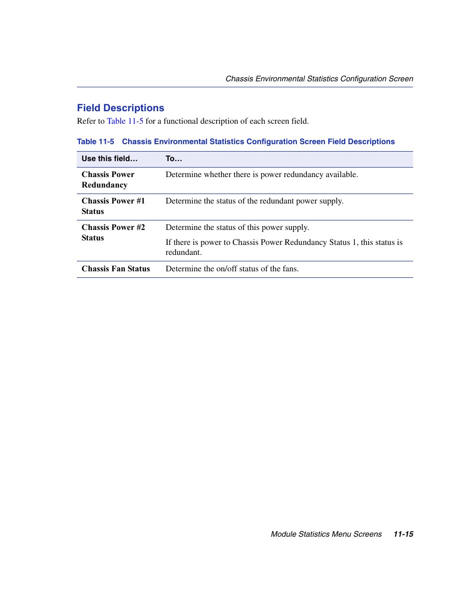 Field descriptions | Enterasys Networks 6H2xx User Manual | Page 333 / 430