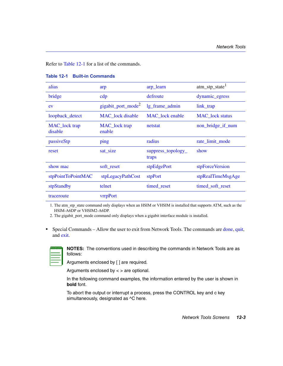 Built-in commands | Enterasys Networks 6H2xx User Manual | Page 337 / 430