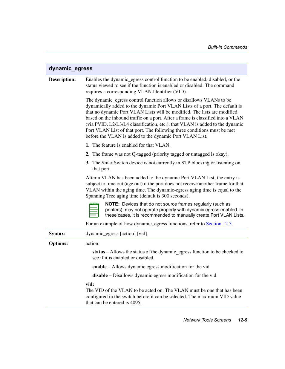Dynamic_egress | Enterasys Networks 6H2xx User Manual | Page 343 / 430