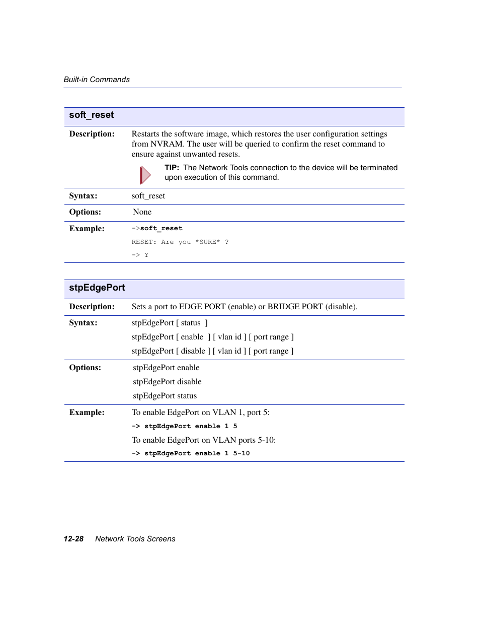 Soft_reset, Stpedgeport | Enterasys Networks 6H2xx User Manual | Page 362 / 430