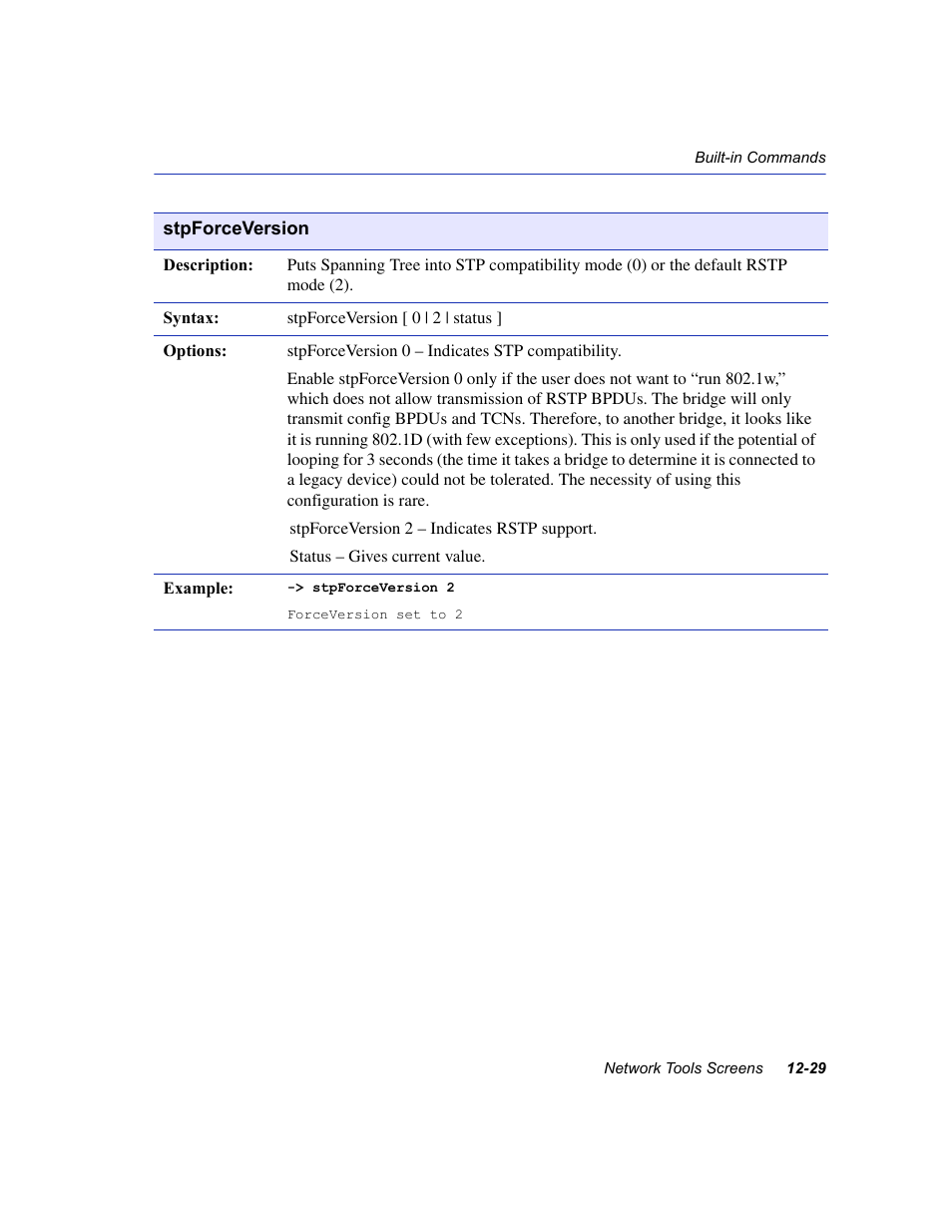 Stpforceversion | Enterasys Networks 6H2xx User Manual | Page 363 / 430