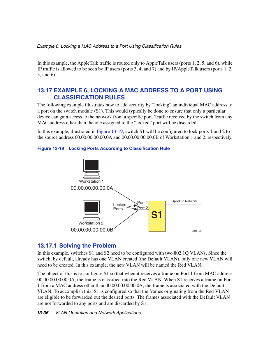 1 solving the problem, Solving the problem -36, Locking ports according to classification rule | Enterasys Networks 6H2xx User Manual | Page 408 / 430