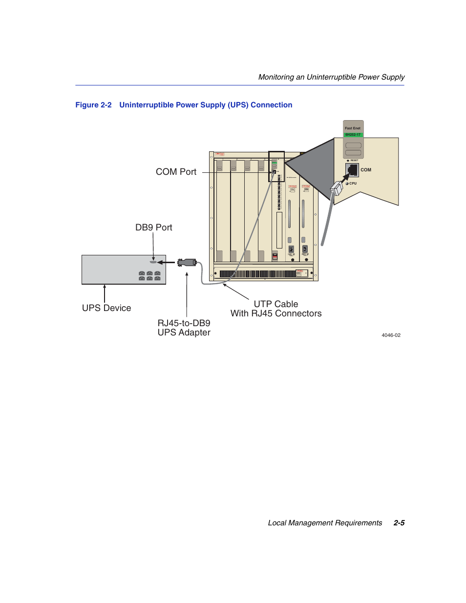 Uninterruptible power supply (ups) connection, Figure 2-2 | Enterasys Networks 6H2xx User Manual | Page 41 / 430