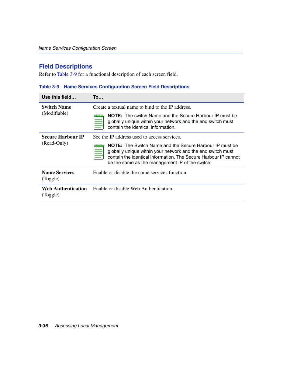 Field descriptions | Enterasys Networks 6H2xx User Manual | Page 78 / 430