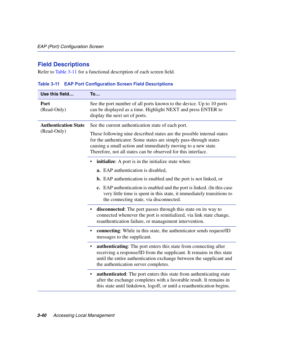 Field descriptions | Enterasys Networks 6H2xx User Manual | Page 82 / 430